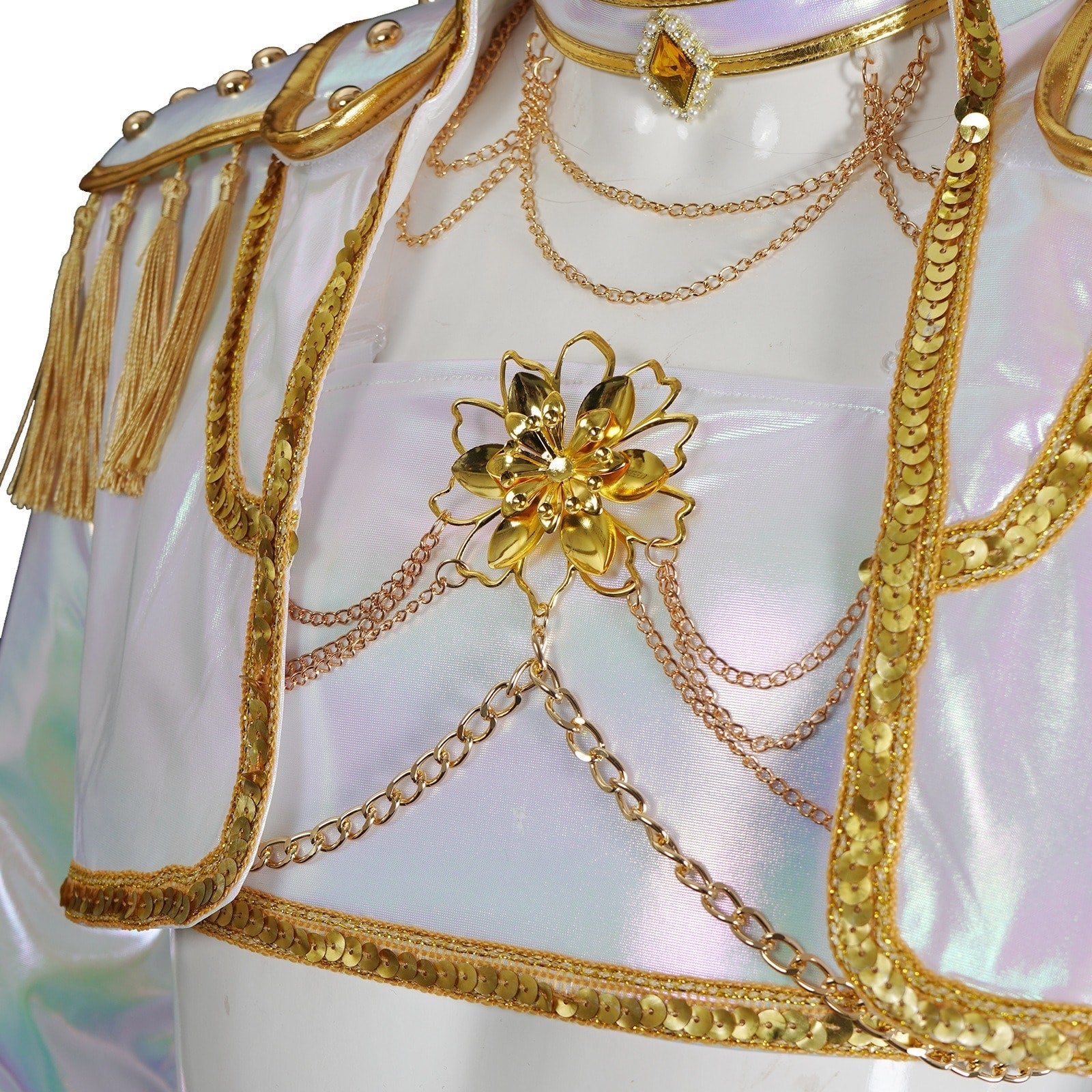 KPop Demon Hunters Rumi Zoey Mira Iridescent Leather Cosplay Costumes