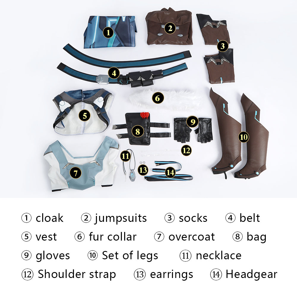 [ylevol] Overwatch 2 OW Freja Trial Halloween Suit Female Cosplay Costumes