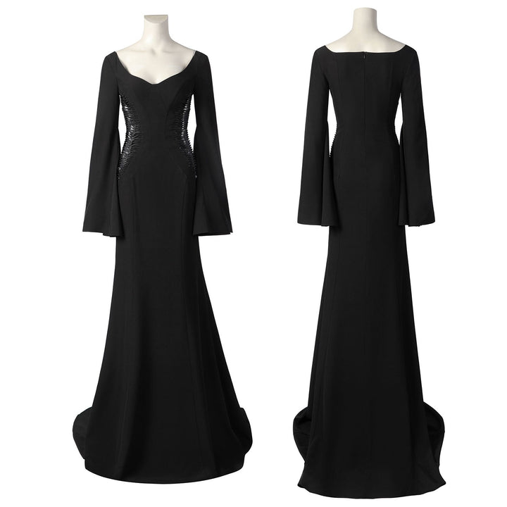 [ylevol] Wednesday 2 The Addams Family Morticia Addams Cosplay Costumes