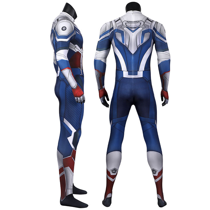[ylevol] Captain America The Falcon and The Winter Soldier Sam Wilson Jumpsuit Costumes