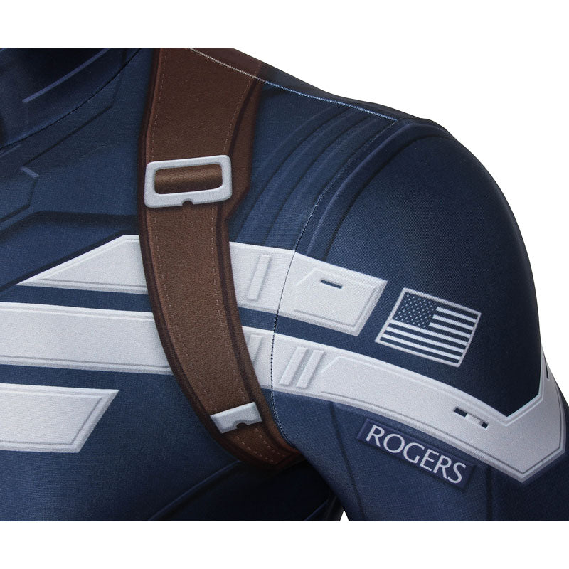 [ylevol] Captain America The Winter Soldier Steve Rogers Jumpsuit Costumes