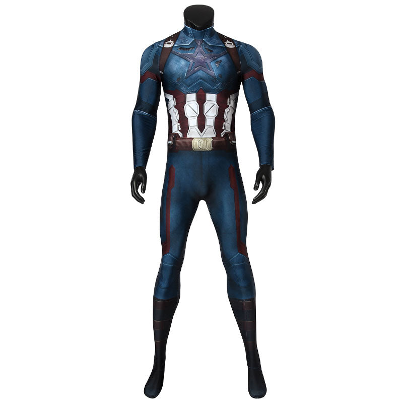 [ylevol] Avengers 3 Infinity War Captain America Steve Rogers Jumpsuit Cosplay Costumes