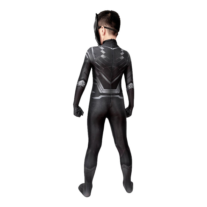 [ylevol] Black Panther Children Jumpsuit with Mask Cosplay Costume