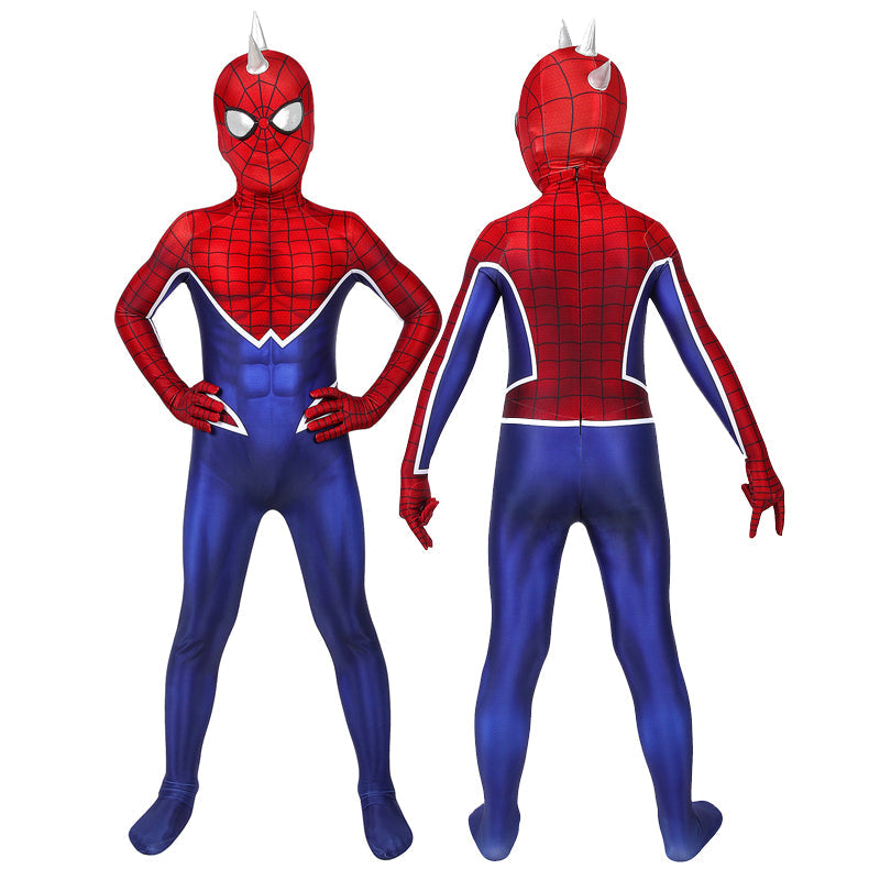 [ylevol] Spider-Man PS4 Spider-Punk Suit Kids Jumpsuit Cosplay Costumes