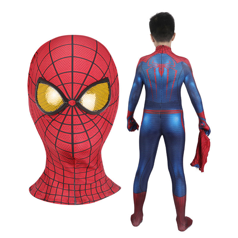 [ylevol] The Amazing Spider-Man Peter Parker Jumpsuits Kids Cosplay Costume