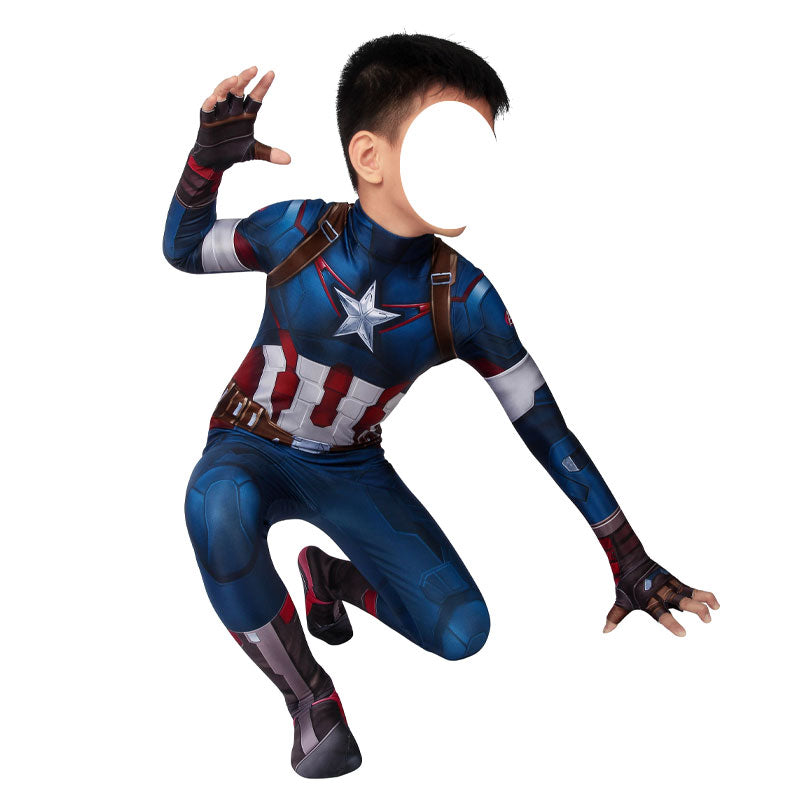 [ylevol] Age of Ultron Captain America Kids Jumpsuit Cosplay Costumes