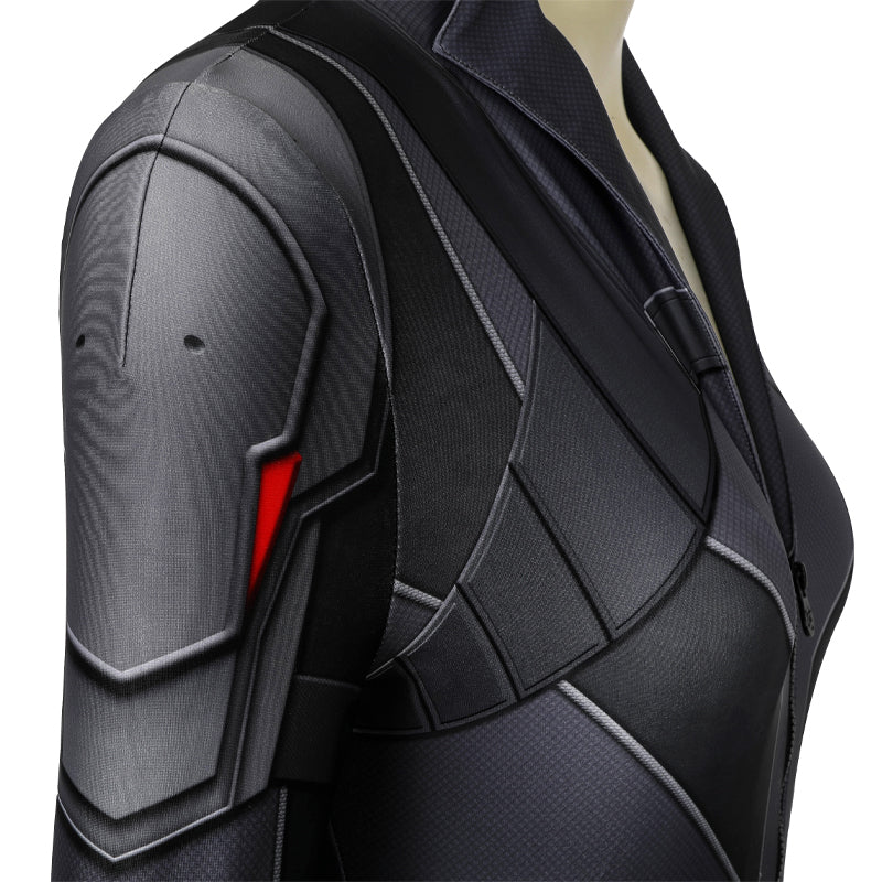 [ylevol] Black Widow Natasha Romanoff Black Jumpsuit Cosplay Costumes