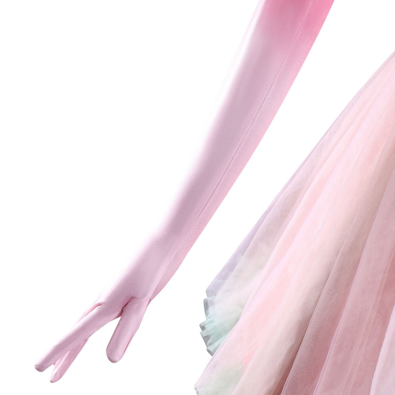 [ylevol] Wicked: For Good Witch Glinda Pink Green Dress Cosplay Costumes