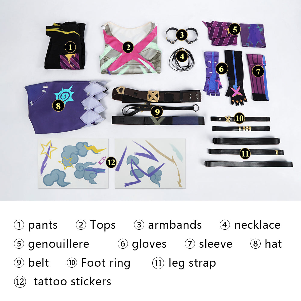 [ylevol] Game LOL Arcane 2 Jinx Full Set Role Cosplay Costumes