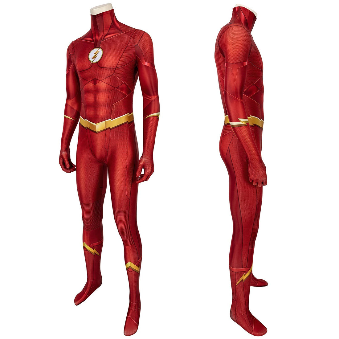 [ylevol] The Flash Season 5 Barry Allen Male Jumpsuit with Mask Costumes