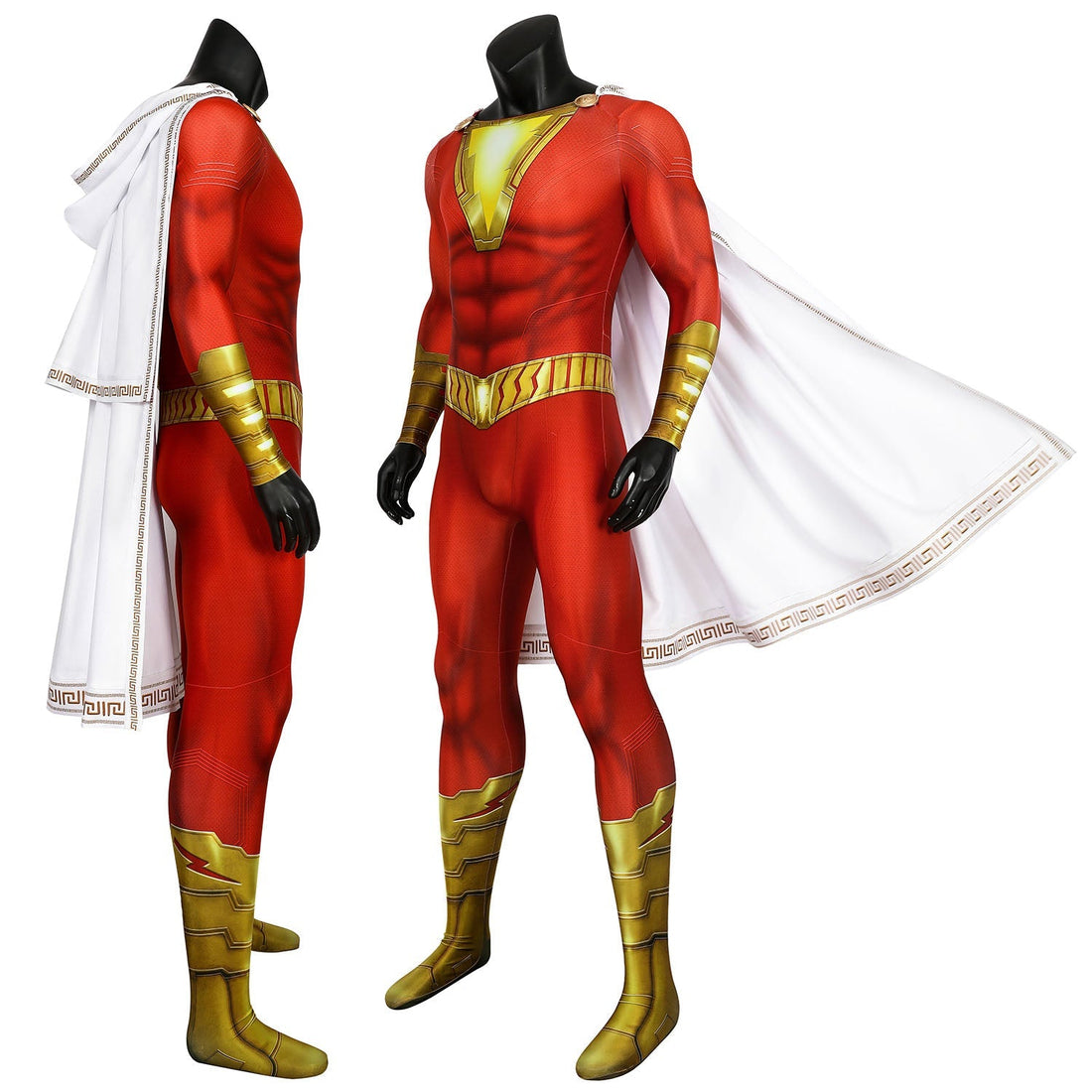 [ylevol] Shazam! Billy Batson Captain Marvel Male Jumpsuit Cosplay Costumes