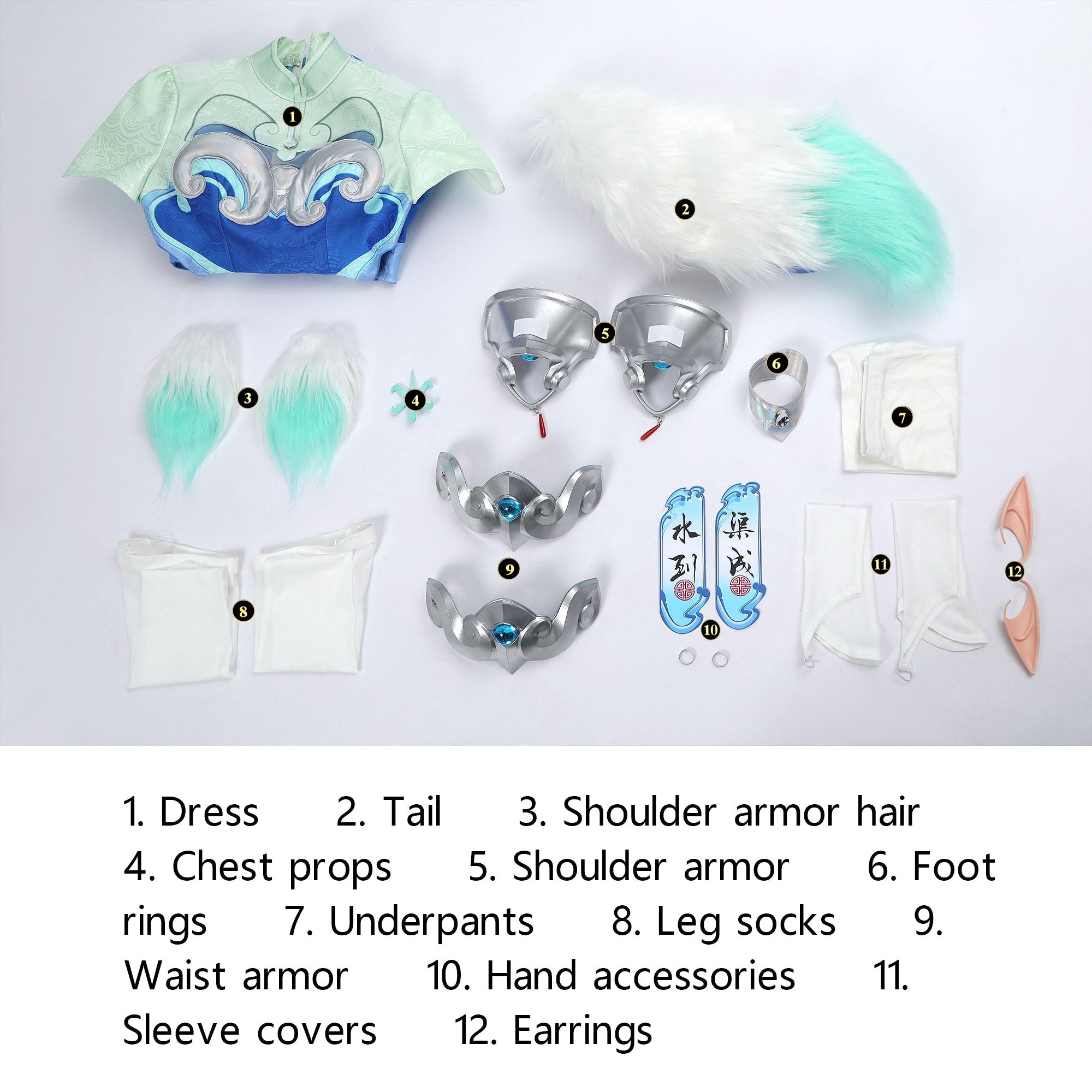 [ylevol] Overwatch 2 Kiriko Bai Ze Full Set Top Level Cosplay Costumes