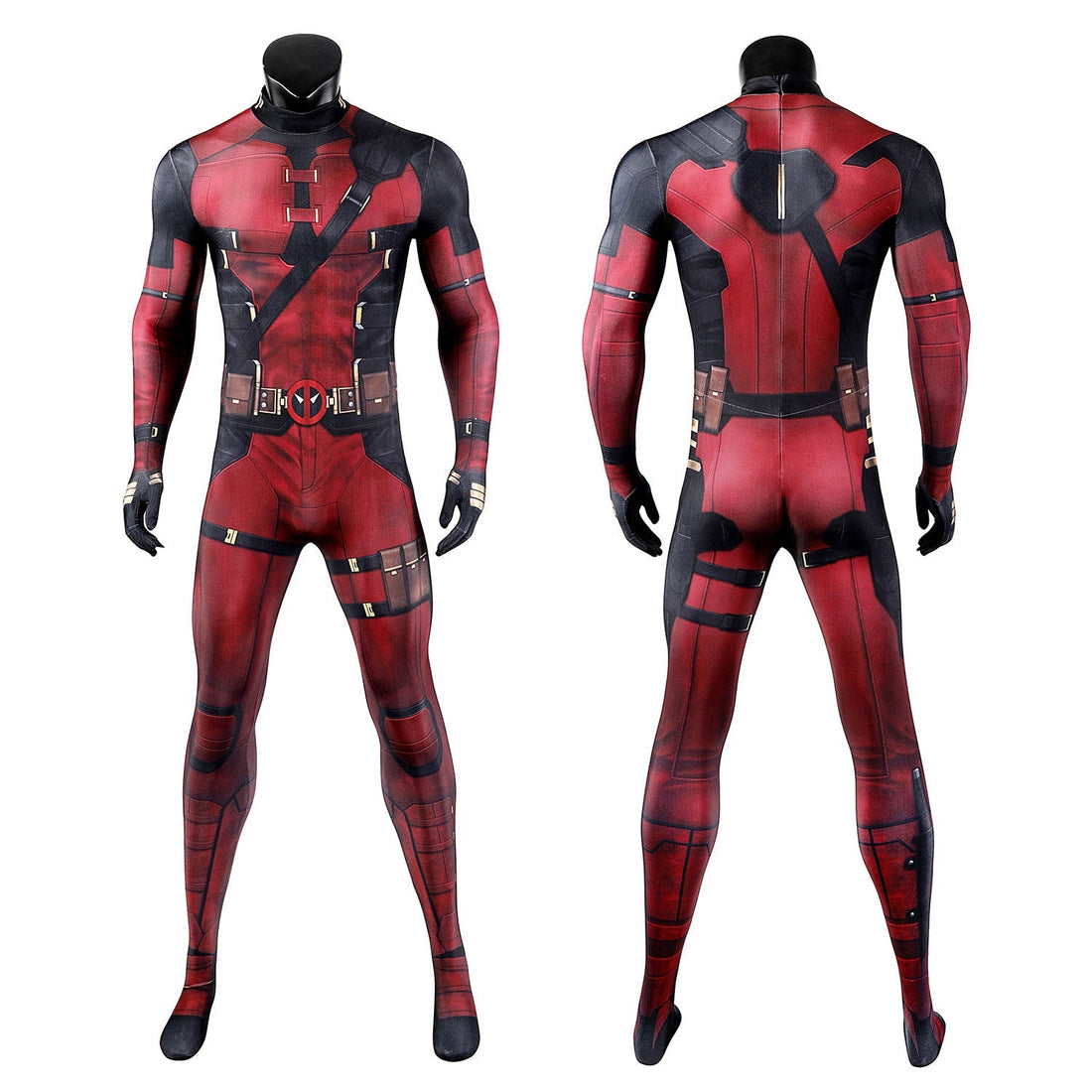 [ylevol] Deadpool 3 Wade Wilson Male Jumpsuit with Mask Cosplay Costumes