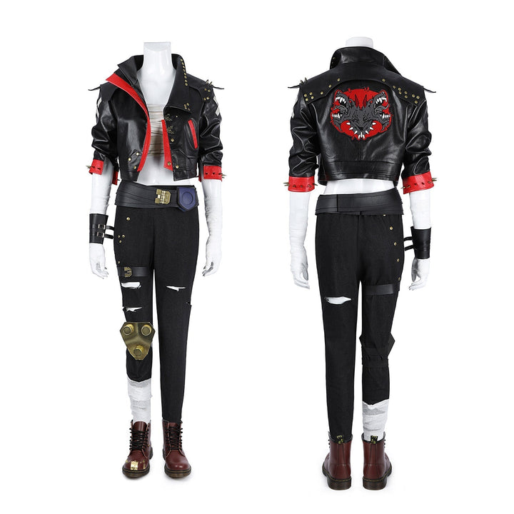 [ylevol] Arcane 2 Game LOL Vi Full Set Top Level Cosplay Costumes