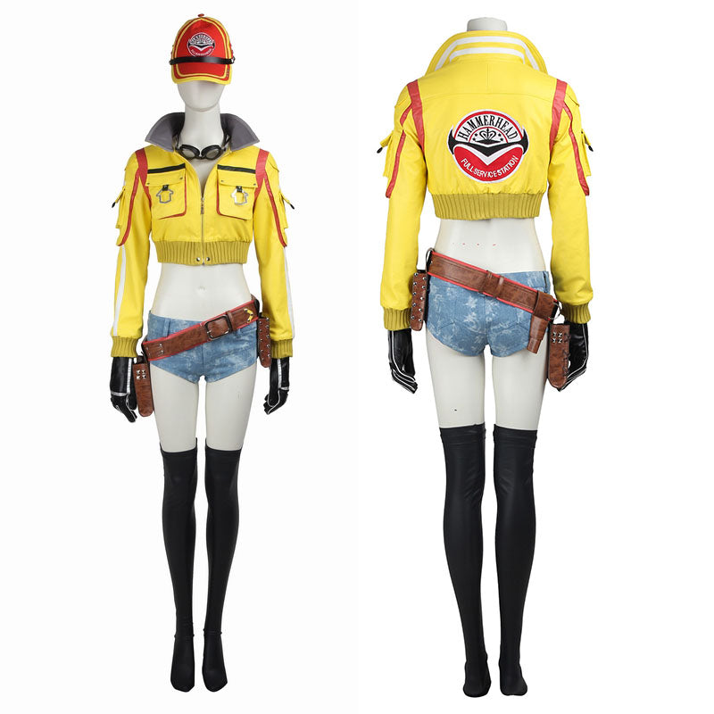 [ylevol] Final Fantasy XV Cindy Aurum Female Leather Cosplay Costumes