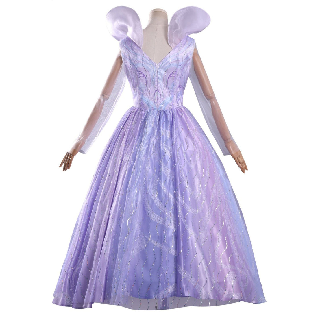 [ylevol] Wicked: For Good Glinda Purple Iridescent Dress Cosplay Costumes