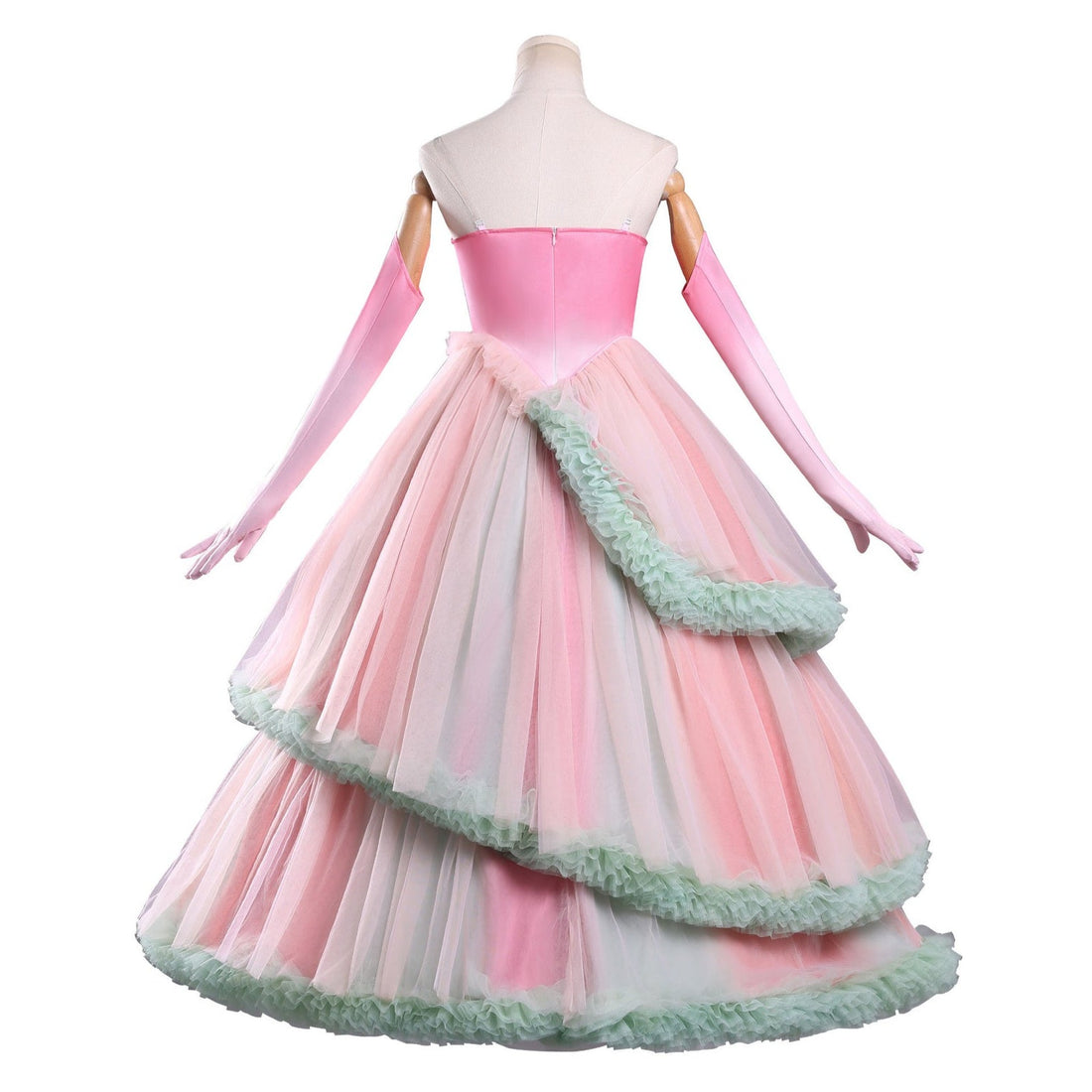 [ylevol] Wicked: For Good Witch Glinda Pink Green Dress Cosplay Costumes