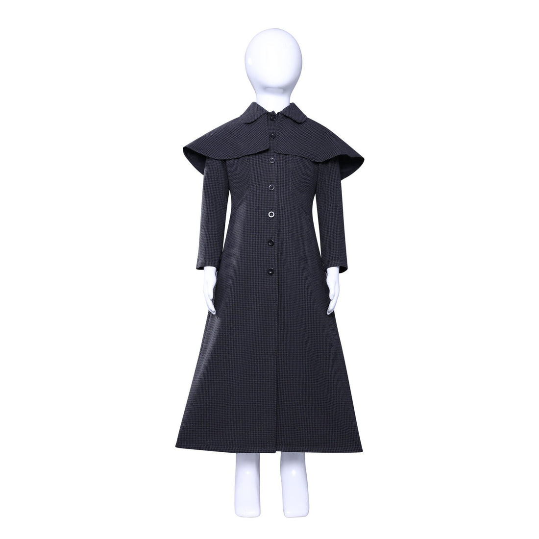 [ylevol] Wednesday 2 Addams Adult and Kids Black Wool Coat Cosplay Costumes