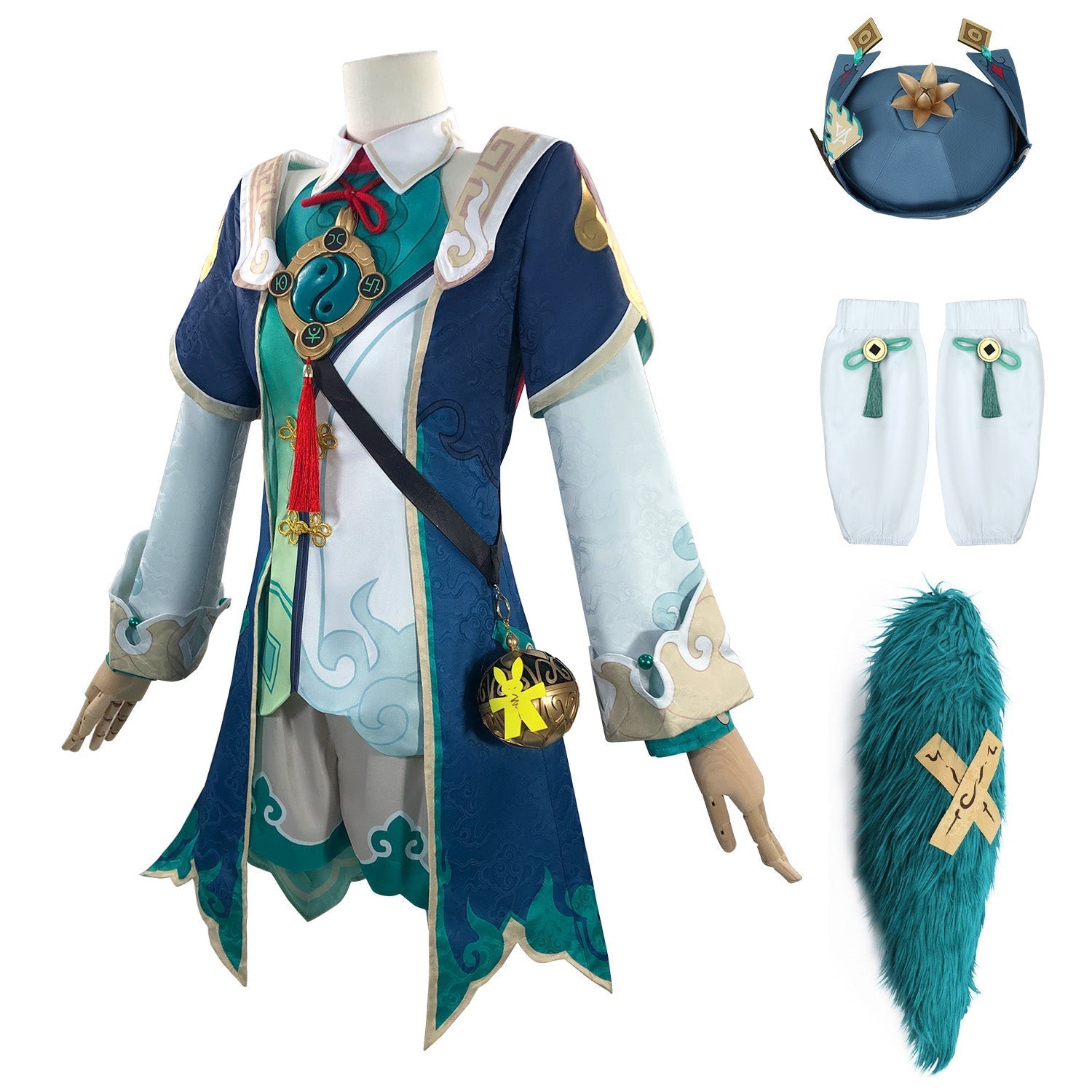 [ylevol] Game Honkai: Star Rail Huohuo Fullset with Tail Cosplay Costumes