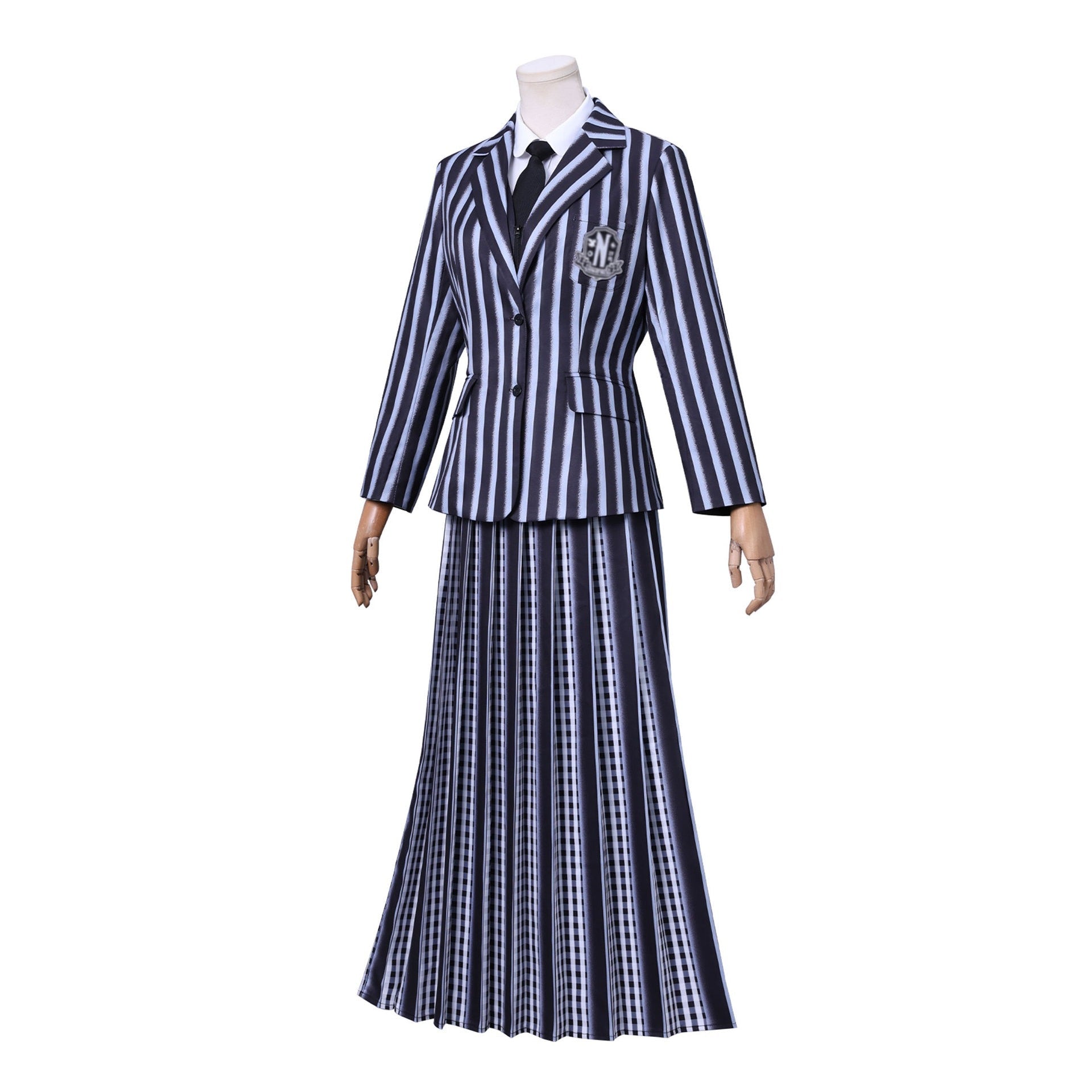 [ylevol] Wednesday 2 Addams Nevermore Academy Uniform Adult Kids Cosplay Costumes