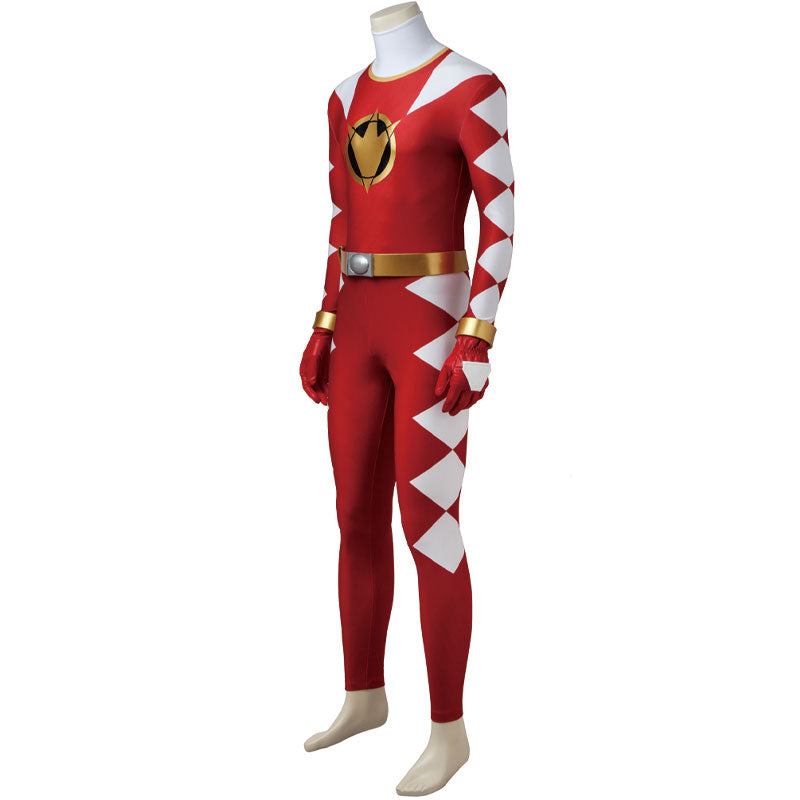 [ylevol] Mighty Morphin Power Rangers Abare Max Ryouga Hakua Abare Red Costumes