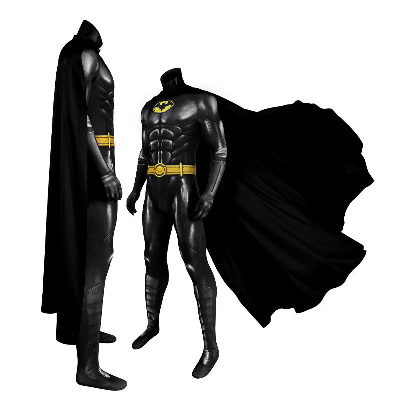 [ylevol] The Flash Batman Bruce Wayne Michael Keaton Jumpsuit Cosplay Costumes