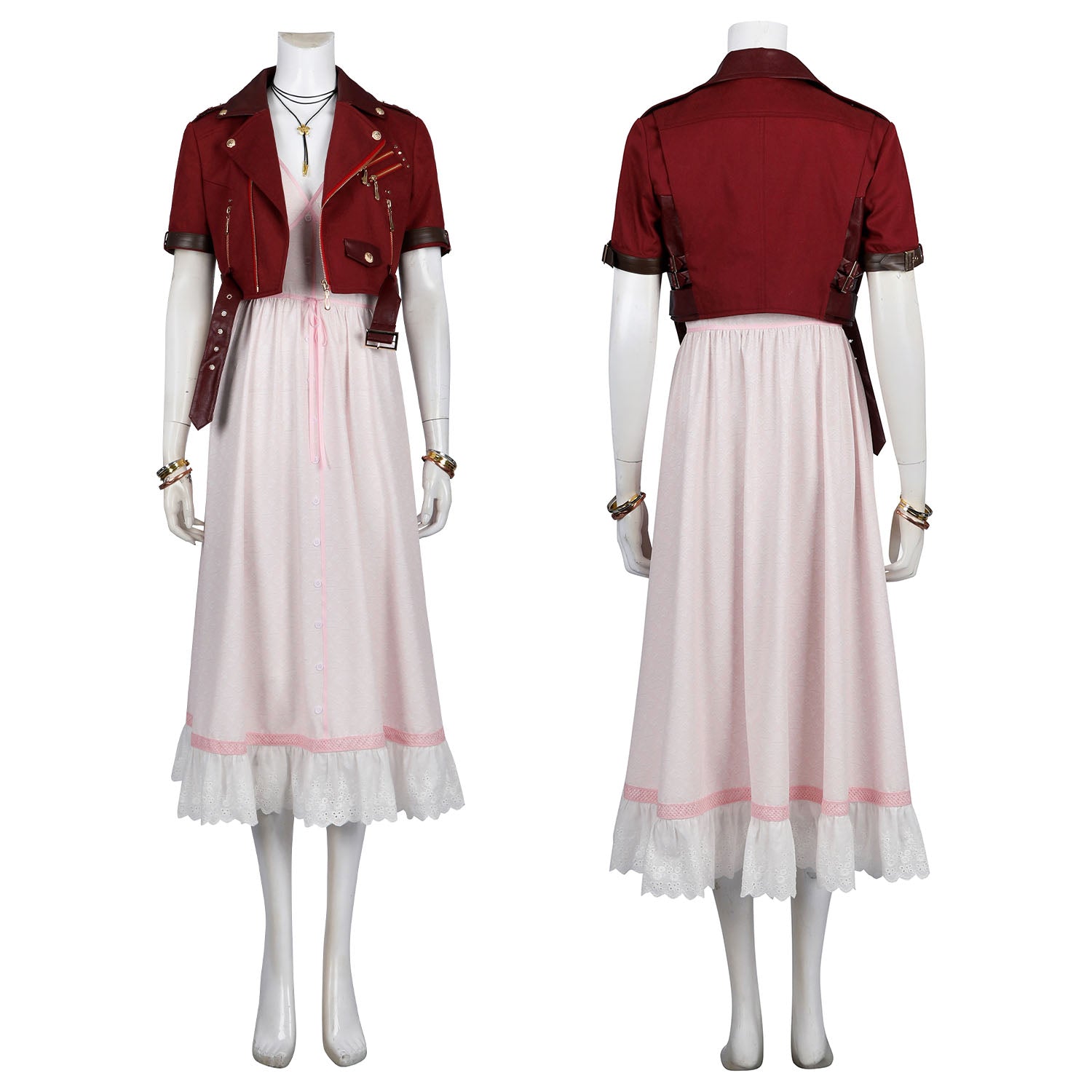 [ylevol] Final Fantasy VII FF7 Aerith Gainsborough Female Cosplay Costumes