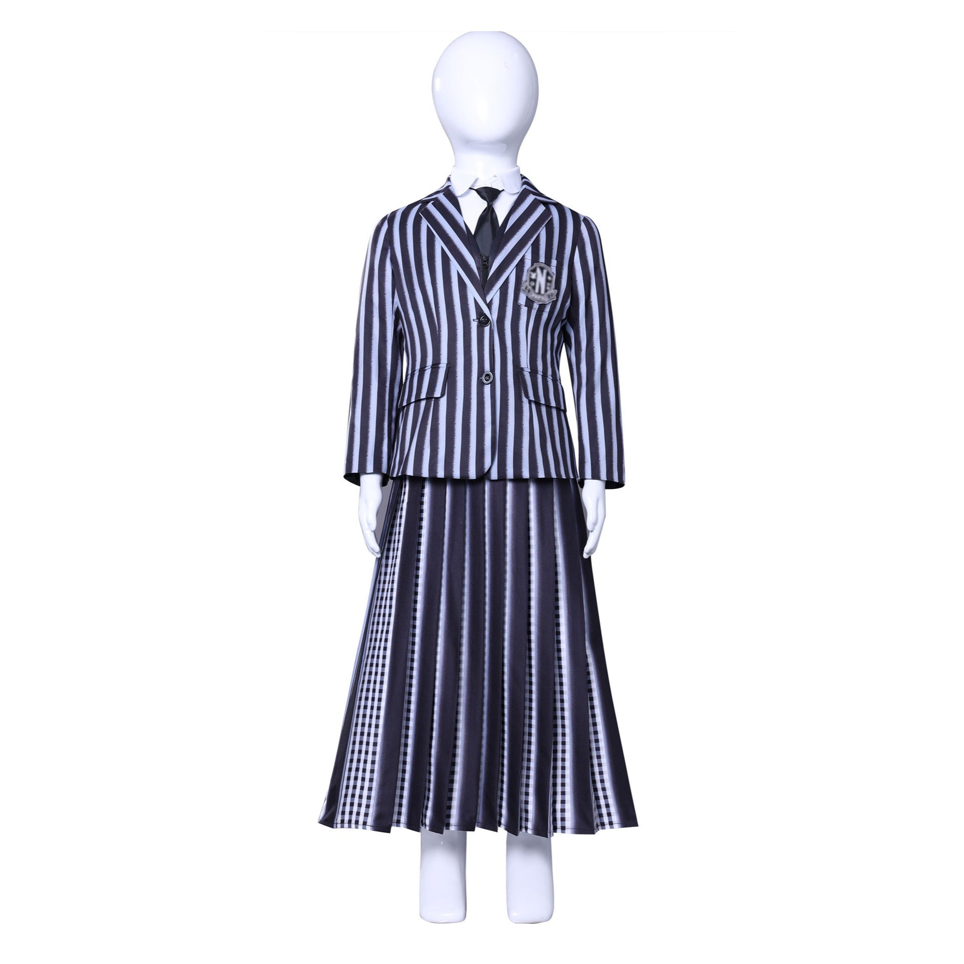 [ylevol] Wednesday 2 Addams Nevermore Academy Uniform Adult Kids Cosplay Costumes