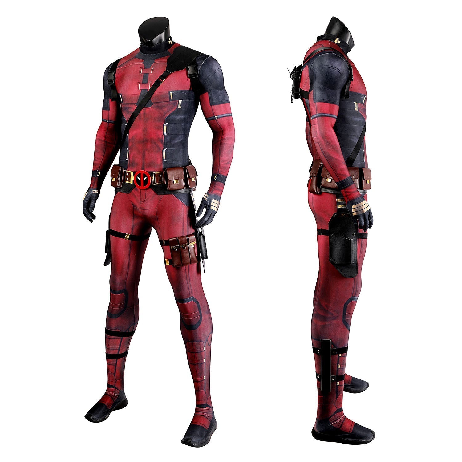 [ylevol] Deadpool 3 Wade Wilson Male Jumpsuit with Accessories Cosplay Costumes