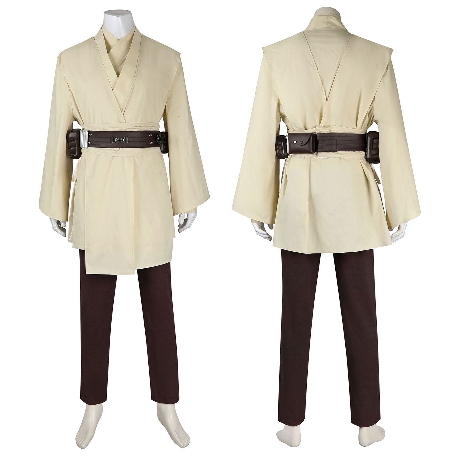 [ylevol] Star Wars Episode I The Phantom Menace Qui-Gon Jinn Cosplay Costumes