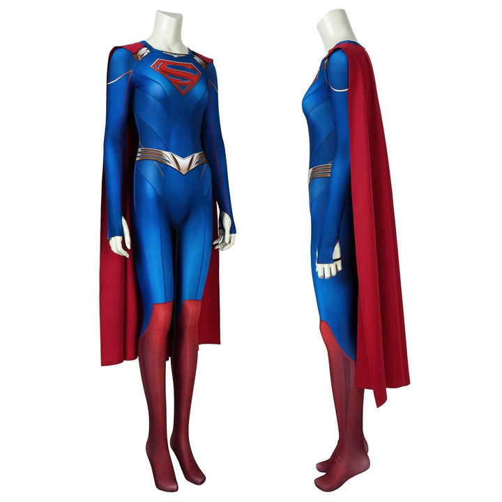 [ylevol] Supergirl Season 5 Kara Zor-el Zentai Jumpsuit Cosplay Costumes