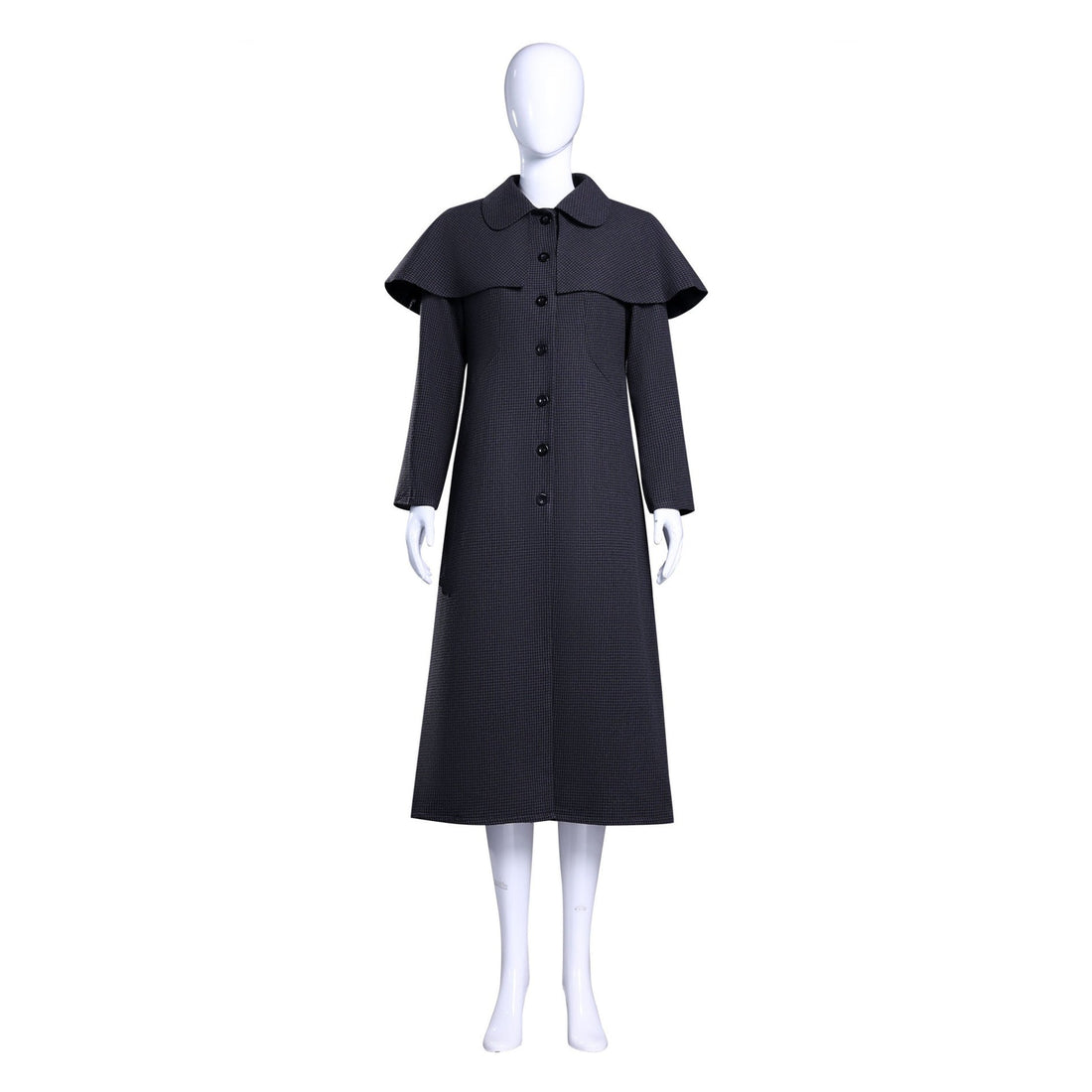[ylevol] Wednesday 2 Addams Adult and Kids Black Wool Coat Cosplay Costumes