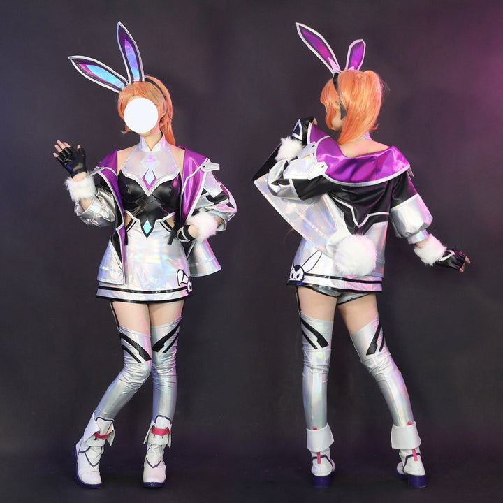 [ylevol] Game LOL Battle Bunny Miss Fortune Full Set Role Cosplay Costumes