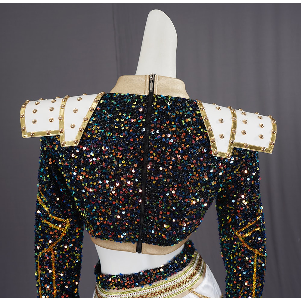 KPop Demon Hunters Rumi Zoey Mira Glitter Black Adult Kids Cosplay Costumes