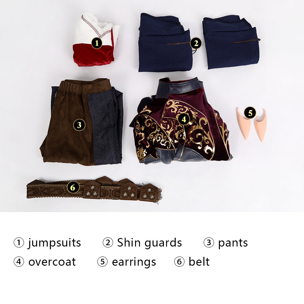 [ylevol] Baldur's Gate 3 Astarion Male Fullset Cosplay Costumes