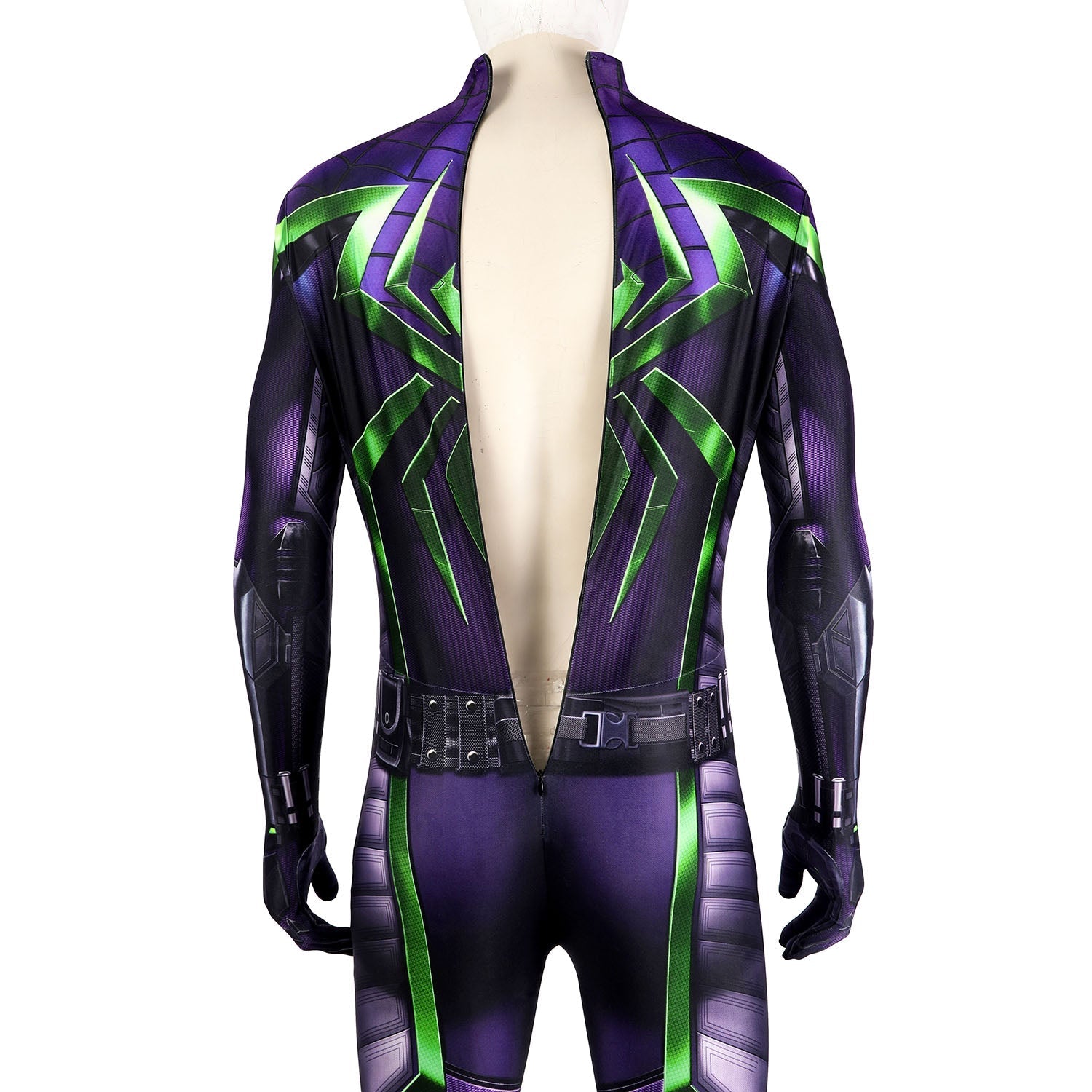 [ylevol] Marvel's Spider-Man Miles Morales Purple Reign Suit Male Jumpsuit Costumes