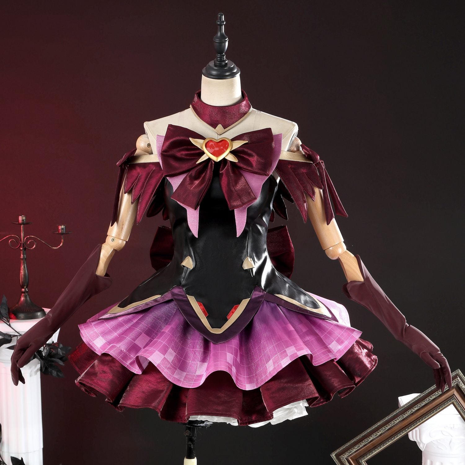 [ylevol] Overwatch 2 Magical Girl Juno Red Black Full Set Cosplay Costumes