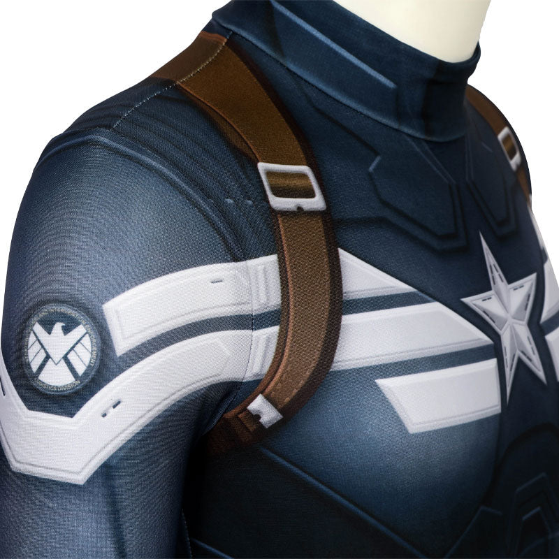 [ylevol] Captain America The Winter Soldier Steve Rogers Kids Jumpsuit Costumes