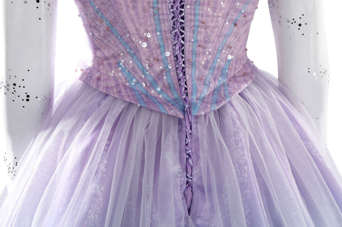 [ylevol] Wicked: For Good Part Two Galinda Dress with Crown Cosplay Costumes