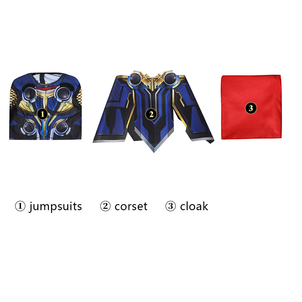 [ylevol] Thor 4 Love and Thunder Male Jumpsuit with Cloak Cosplay Costumes