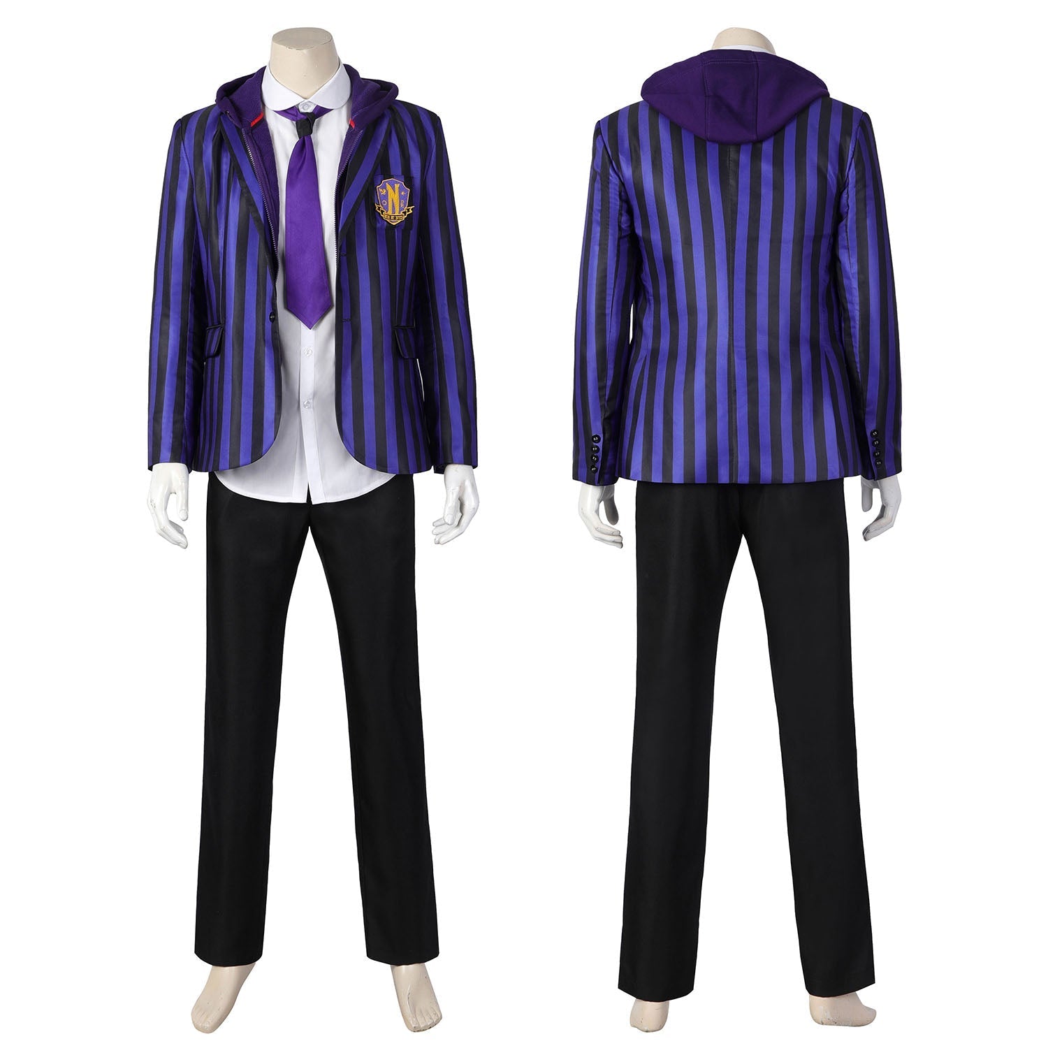 [ylevol] Wednesday 2 The Addams Family Xavier Thorpe Ajax Petropolus Nevermore Academy Uniform Costume