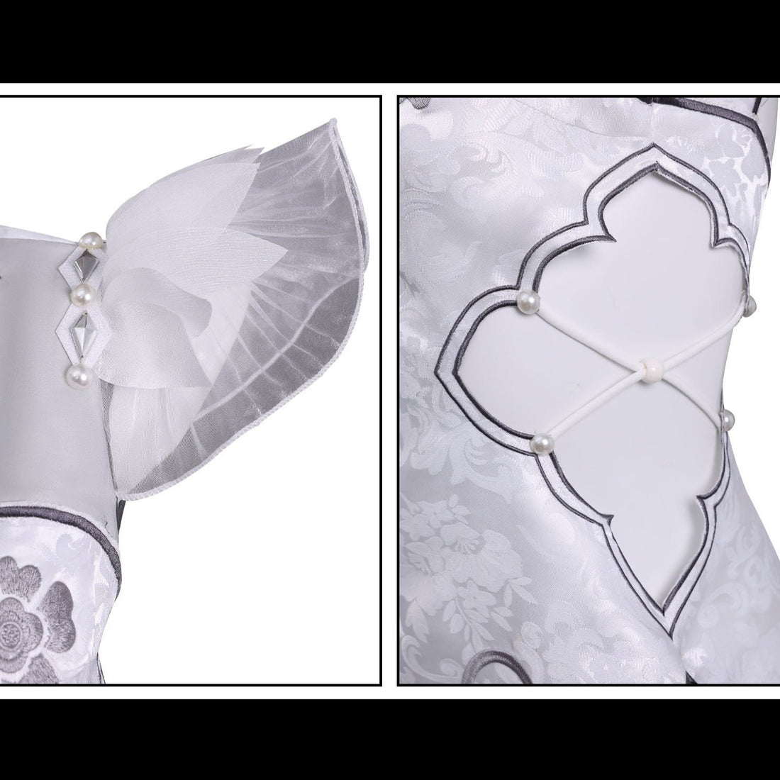 Naraka: Bladepoint Ziping Yin White Cheongsam Cosplay Costumes