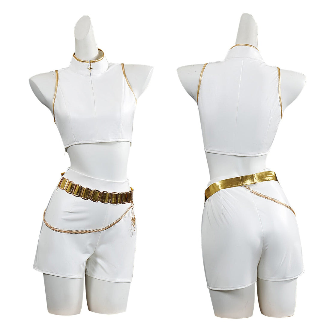 KPop Demon Hunters Rumi Zoey Mira White Leather Adult Kids Cosplay Costumes