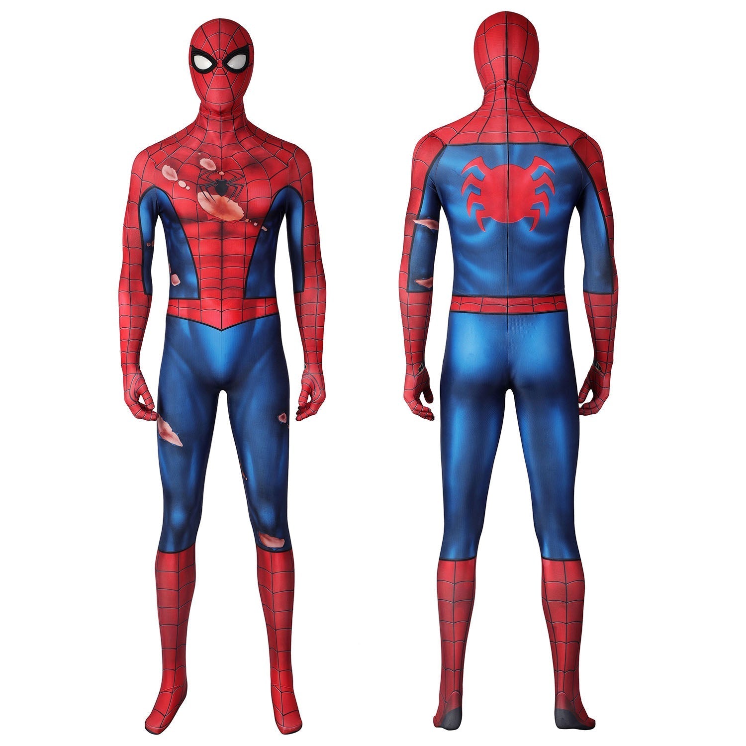 [ylevol] Marvel's Spider-Man PS5 Classic Suit Damaged Male Jumpsuit Costumes