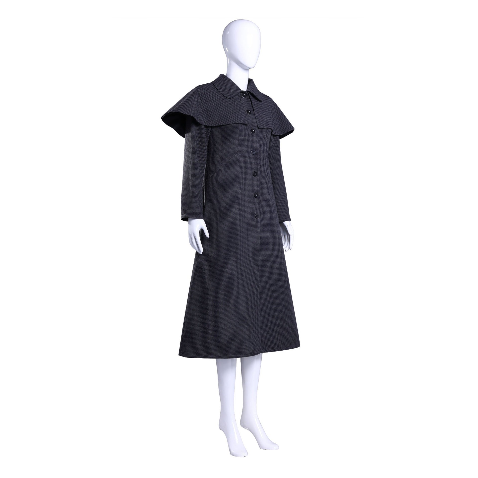 [ylevol] Wednesday 2 Addams Adult and Kids Black Wool Coat Cosplay Costumes