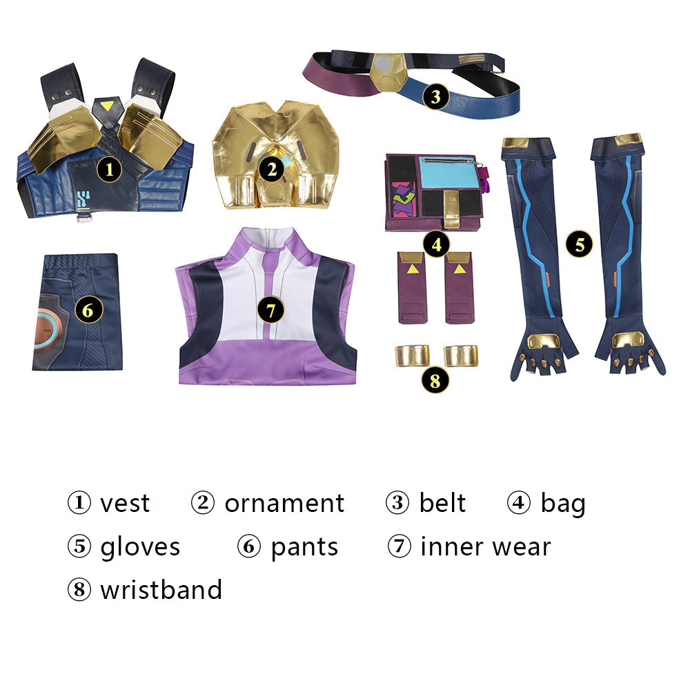 [ylevol] Valorant Neon Outfit Female Fullset Cosplay Costumes