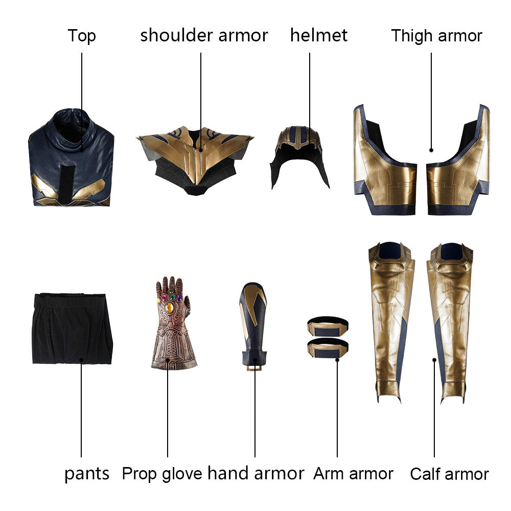 [ylevol] Avengers 4 Endgame Thanos Male Leather Cosplay Costumes