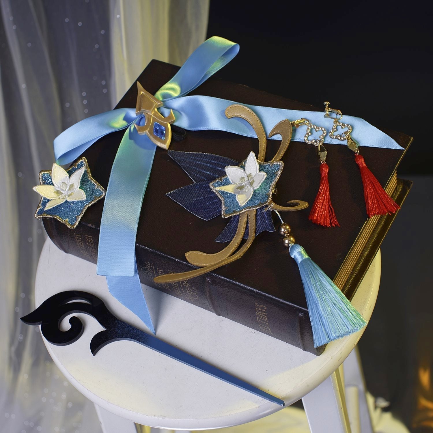 [ylevol] Genshin Impact Shenhe Frostflower Dew Qipao Cosplay Costumes