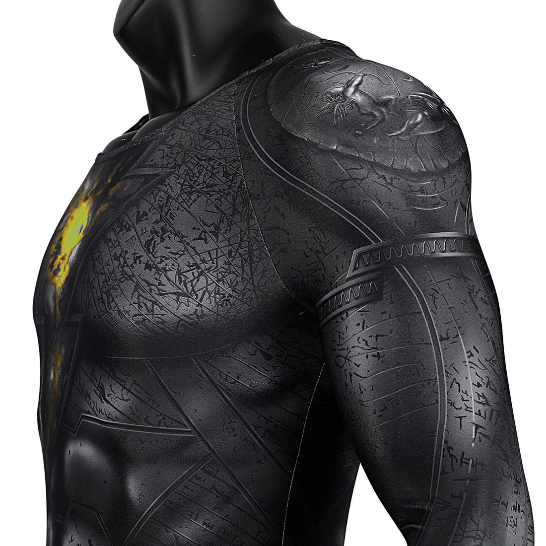 [ylevol] Comics Black Adam Male Jumpsuit with Hooded Cloak Costumes