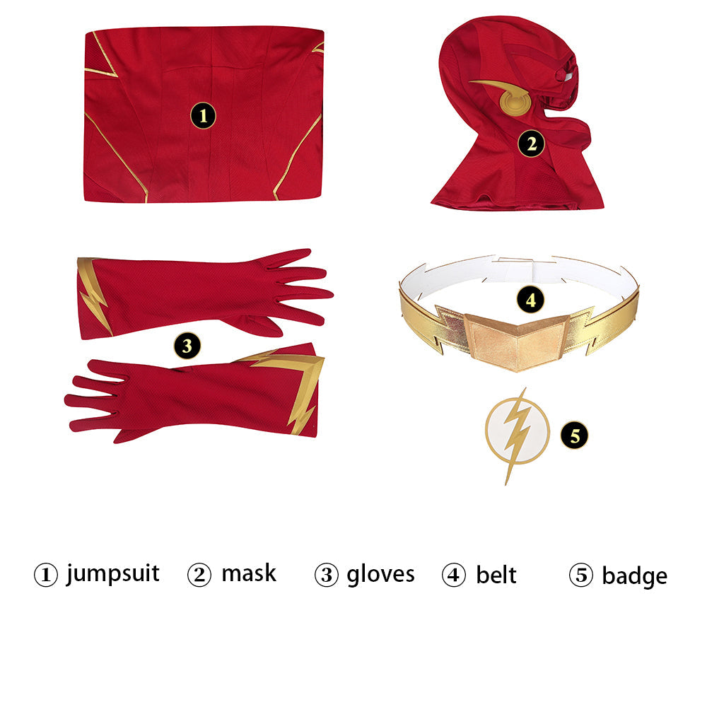 [ylevol] The Flash season 8 Barry Allen Jumpsuit Top Cosplay Costumes